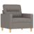 Set de canapea cu perne, 4 piese, gri taupe, material textil GartenMobel Dekor