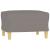 Set de canapea cu perne, 3 piese, gri taupe, material textil GartenMobel Dekor