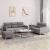 Set de canapea cu perne, 3 piese, gri taupe, material textil GartenMobel Dekor