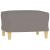 Set de canapea cu perne, 3 piese, gri taupe, material textil GartenMobel Dekor