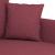 Set canapea cu perne, 4 piese, roșu vin, material textil GartenMobel Dekor
