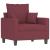 Set canapea cu perne, 4 piese, roșu vin, material textil GartenMobel Dekor