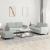 Set de canapele, 3 piese, gri deschis, catifea GartenMobel Dekor