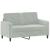 Set de canapele, 3 piese, cu perne, gri deschis, catifea GartenMobel Dekor