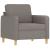 Set de canapea cu perne, 4 piese, gri taupe, material textil GartenMobel Dekor