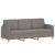 Set de canapele cu perne, 4 piese, gri taupe, textil GartenMobel Dekor