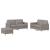 Set de canapea cu perne, 3 piese, gri taupe, material textil GartenMobel Dekor