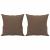 Set de canapele cu perne, 3 piese, maro, textil GartenMobel Dekor