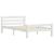 Cadru de pat, alb, 90x200 cm, lemn de pin masiv GartenMobel Dekor