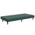 Canapea extensibilă cu taburet, 2 locuri, verde închis, catifea GartenMobel Dekor