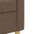 Set de canapele cu taburet, 4 piese, maro, textil GartenMobel Dekor