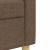 Set de canapele cu taburet, 3 piese, maro, textil GartenMobel Dekor
