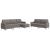 Set de canapea cu perne, 3 piese, gri taupe, material textil GartenMobel Dekor