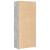 Dulap înalt, gri beton, 80x42,5x185 cm, lemn prelucrat GartenMobel Dekor