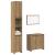 Set mobilier de baie, 3 piese, stejar artizanal, lemn prelucrat GartenMobel Dekor