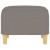 Taburet, gri taupe, 60x50x41 cm, material textil GartenMobel Dekor