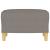 Taburet, gri taupe, 60x50x41 cm, material textil GartenMobel Dekor