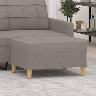 Taburet, gri taupe, 70x55x41 cm, material textil GartenMobel Dekor