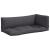 Perne de paleți, 3 buc., antracit, material textil GartenMobel Dekor