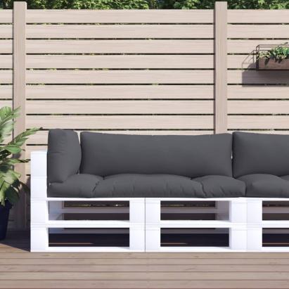 Perne de paleți, 3 buc., antracit, material textil GartenMobel Dekor