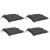 Perne de scaun, 4 buc., antracit, 40x40x7 cm, textil oxford GartenMobel Dekor