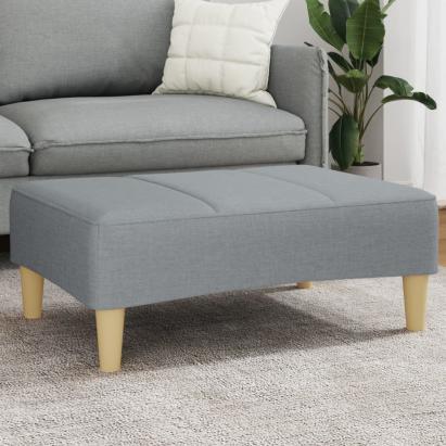 Taburet, gri deschis, 77x55x31 cm, material textil GartenMobel Dekor