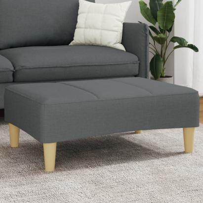 Taburet, gri închis, 77x55x31 cm, material textil GartenMobel Dekor