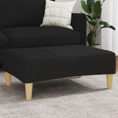 Taburet, negru, 77x55x31 cm, material textil GartenMobel Dekor