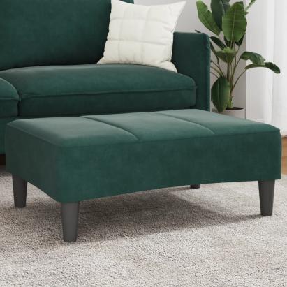 Taburet, verde închis, 77x55x31 cm, catifea GartenMobel Dekor