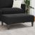 Taburet, negru, 77x55x31 cm, catifea GartenMobel Dekor