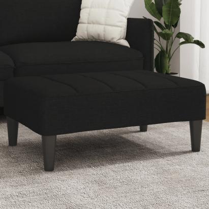 Taburet, negru, 77x55x31 cm, material textil GartenMobel Dekor