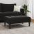 Taburet, negru, 77x55x31 cm, catifea GartenMobel Dekor