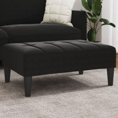 Taburet, negru, 77x55x31 cm, catifea GartenMobel Dekor