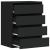 Dulap colț cu sertare negru 60x41x76 cm lemn prelucrat GartenMobel Dekor