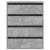 Dulap colț cu sertare gri beton 60x41x76 cm lemn prelucrat GartenMobel Dekor