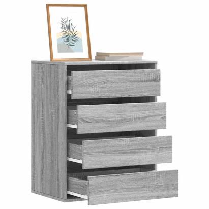 Dulap colț cu sertare sonoma gri 60x41x76 cm lemn prelucrat GartenMobel Dekor