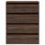 Dulap colț cu sertare stejar maro 60x41x76 cm lemn prelucrat GartenMobel Dekor