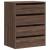 Dulap colț cu sertare stejar maro 60x41x76 cm lemn prelucrat GartenMobel Dekor
