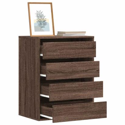 Dulap colț cu sertare stejar maro 60x41x76 cm lemn prelucrat GartenMobel Dekor