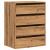 Dulap colț sertare stejar artizanal 60x41x76 cm lemn prelucrat GartenMobel Dekor