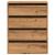 Dulap colț sertare stejar artizanal 60x41x76 cm lemn prelucrat GartenMobel Dekor