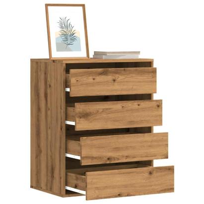 Dulap colț sertare stejar artizanal 60x41x76 cm lemn prelucrat GartenMobel Dekor