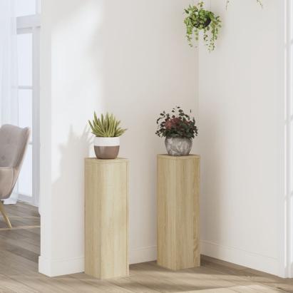 Suporturi de plante, 2 buc., stejar sonoma, 17x17x60 cm GartenMobel Dekor