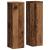 Suporturi de plante 2 buc. lemn vechi 17x17x60cm lemn prelucrat GartenMobel Dekor