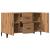 Dulap, stejar artizanal, 100x36x60 cm, lemn prelucrat GartenMobel Dekor