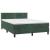 Pat box spring cu saltea, verde închis, 140x190 cm, catifea GartenMobel Dekor