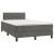 Pat box spring cu saltea, gri închis, 120x200 cm, catifea GartenMobel Dekor