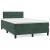 Pat box spring cu saltea, verde închis, 120x200 cm, catifea GartenMobel Dekor