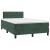 Pat box spring cu saltea, verde închis, 120x200 cm, catifea GartenMobel Dekor