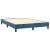 Pat box spring cu saltea, albastru închis, 140x190 cm, catifea GartenMobel Dekor
